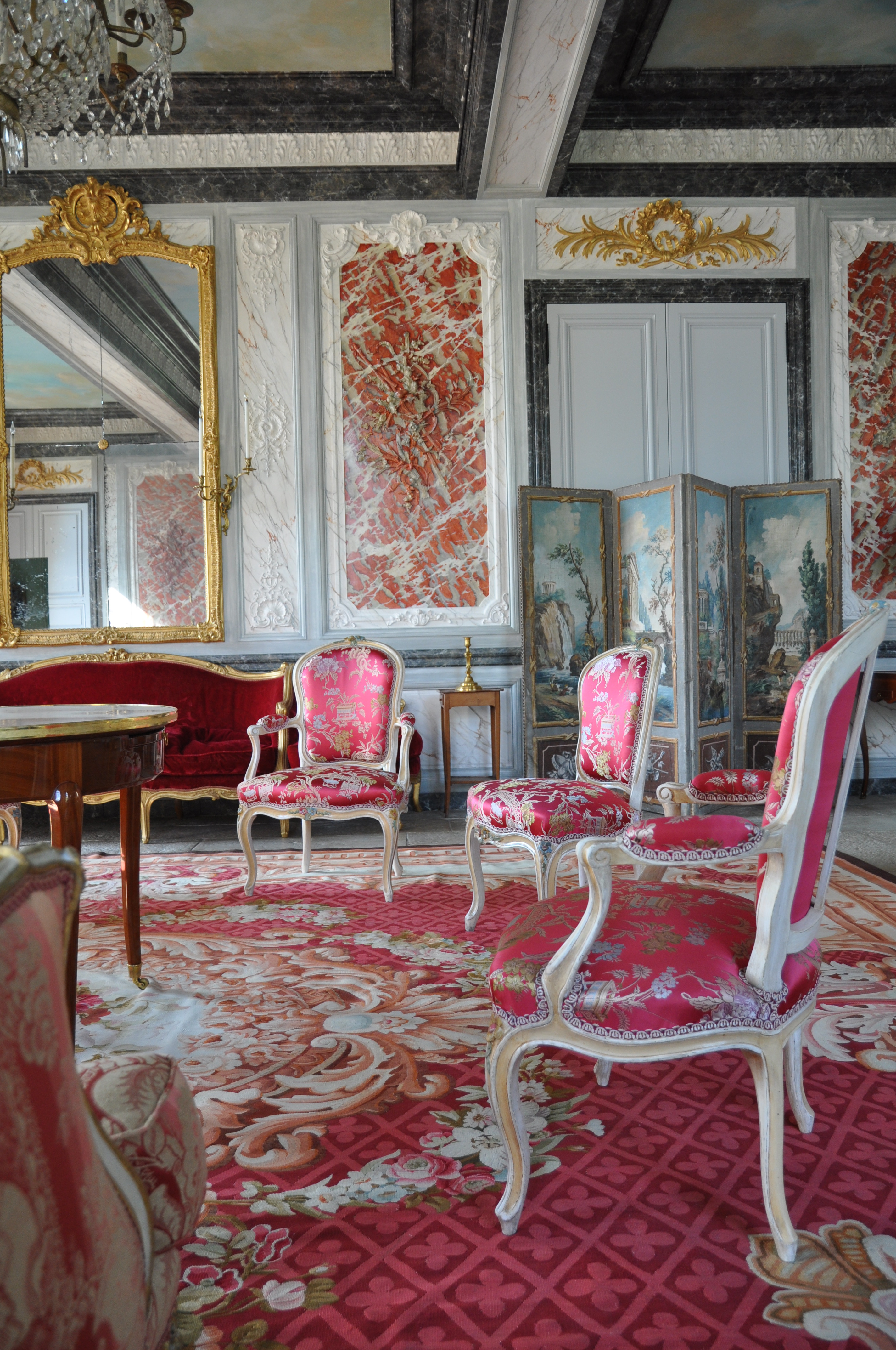 Corbeville — salon à l'italienne