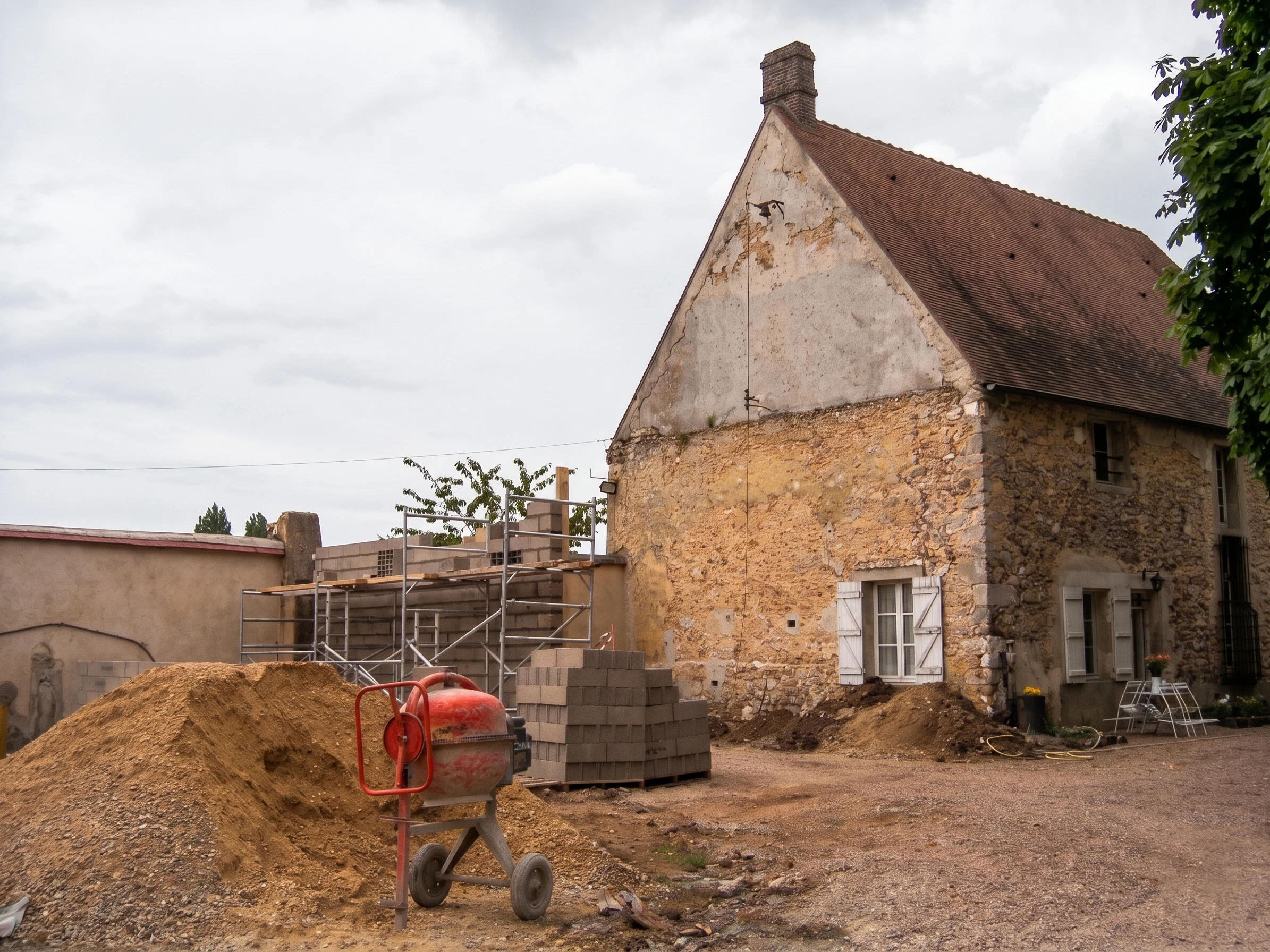 Château in the Yvelines — outbuildings