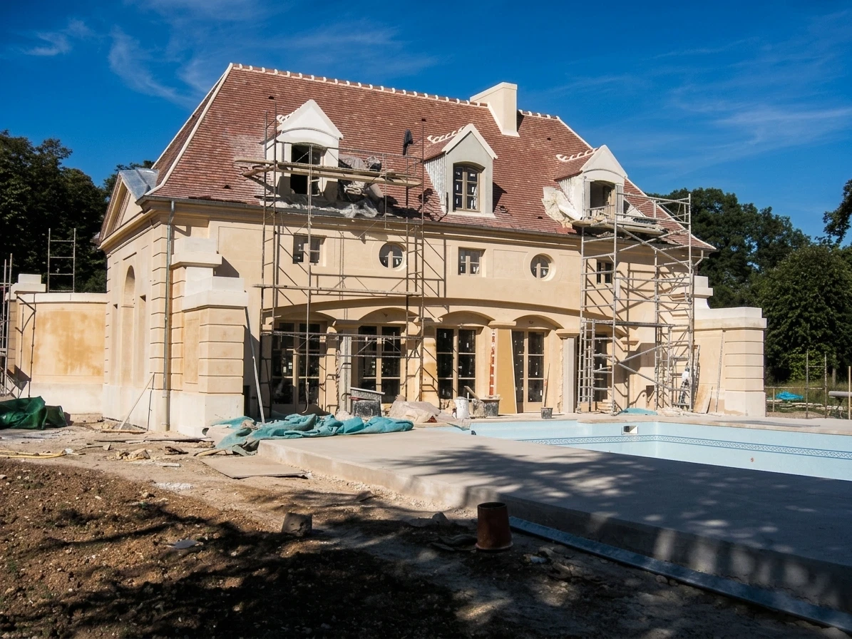 Château in the Yvelines — summer pavilion
