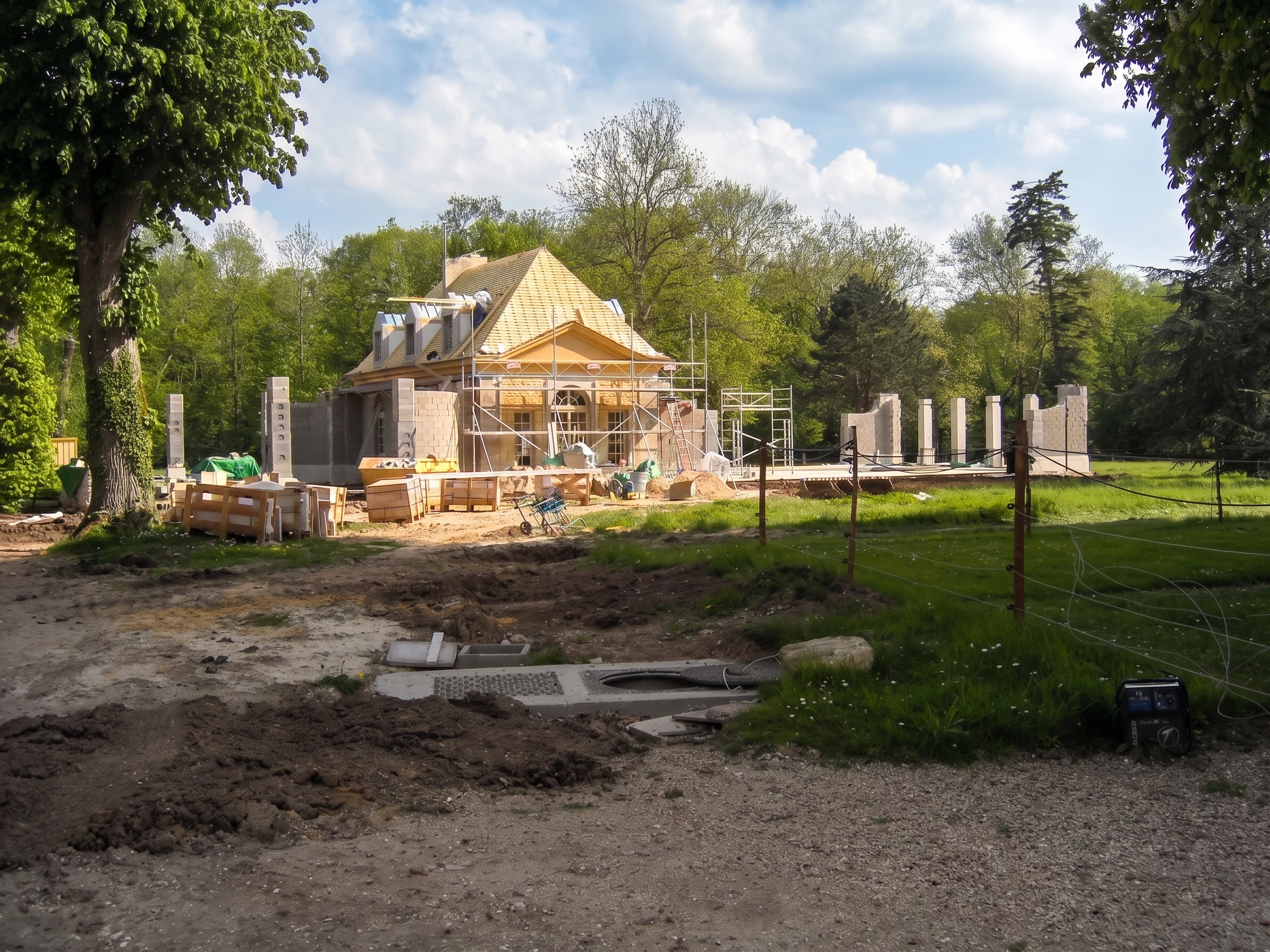 Château in the Yvelines — summer pavilion